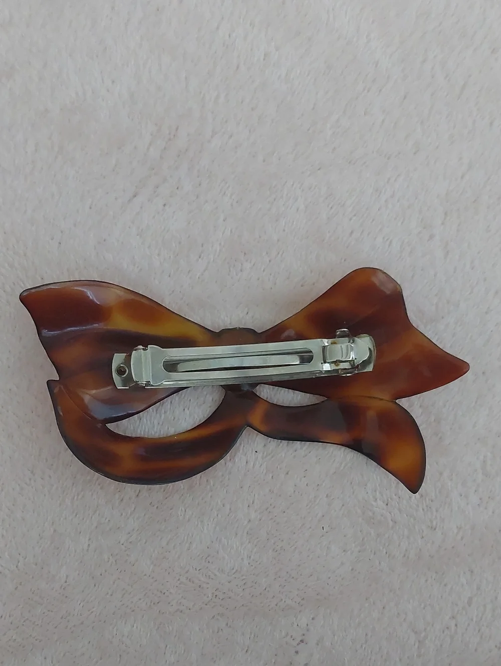 Made In France Tortoiseshell BOW Hair Barrette NWOT